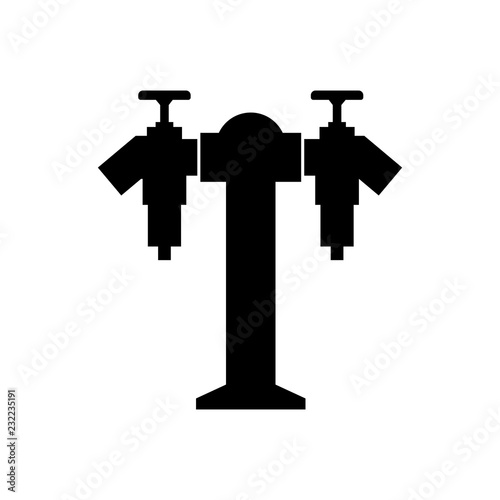 Twin head (double headed) fire fighting stand, hydrant riser