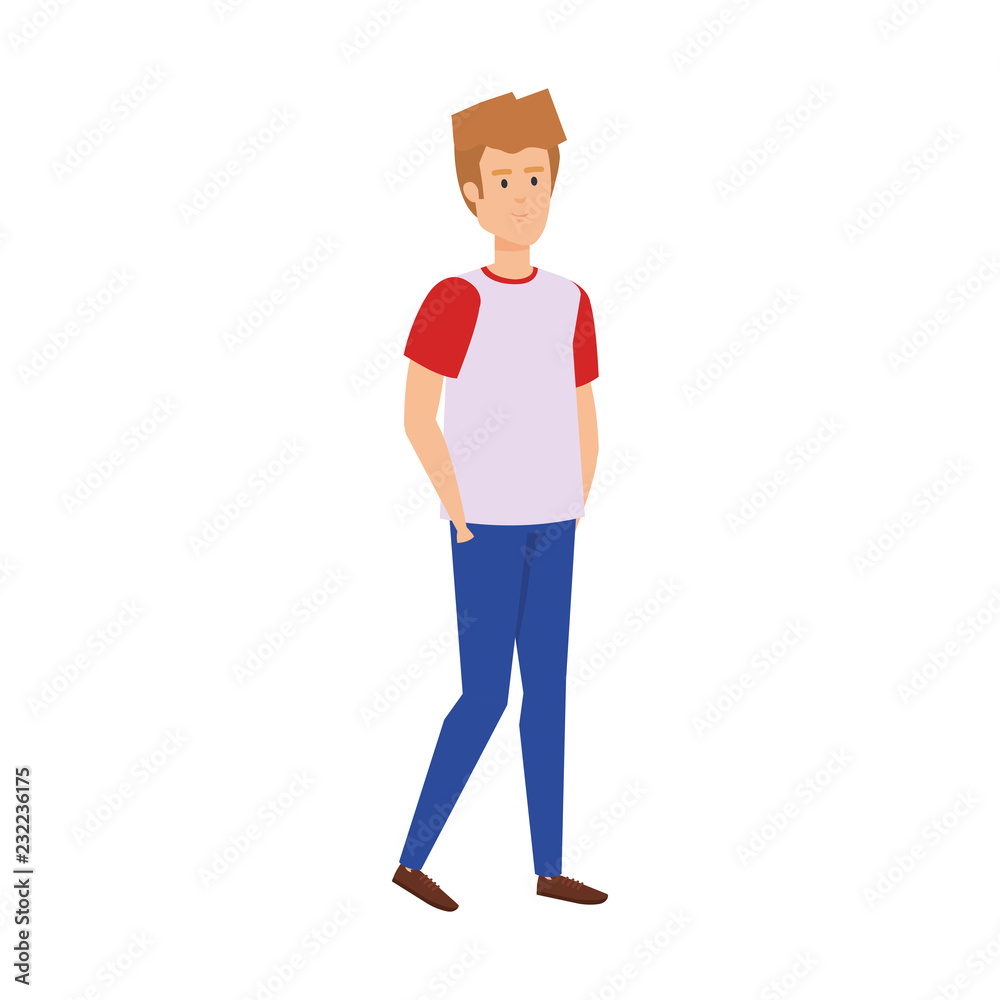 young man avatar character young man avatar character
