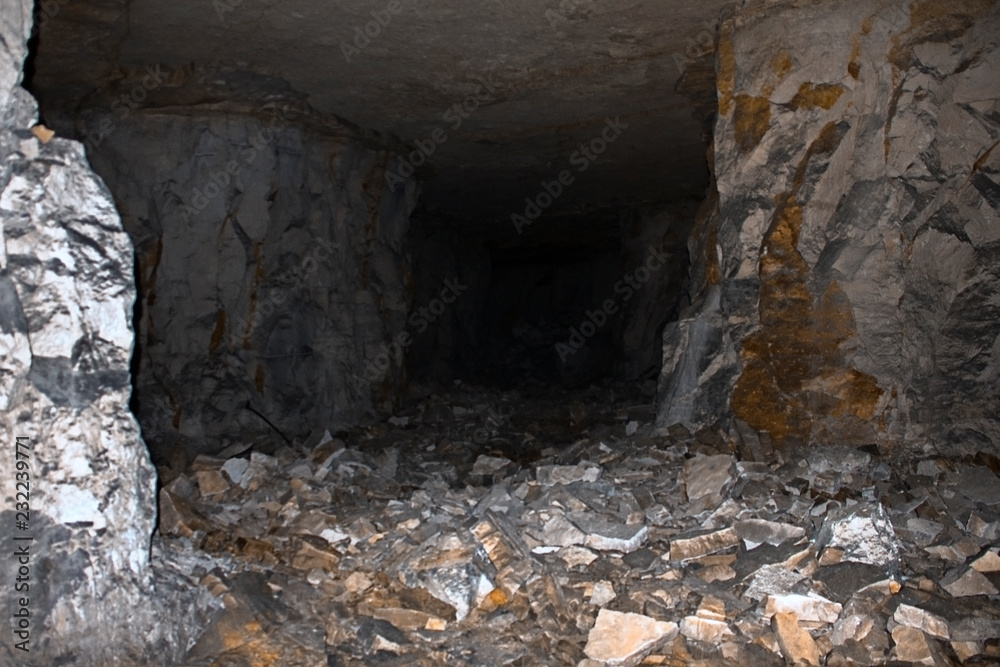 An abandoned quarry in the Samara region, Russia