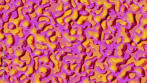 Obraz na plátně Seamless pattern background of multicolored lines with scribbler.
