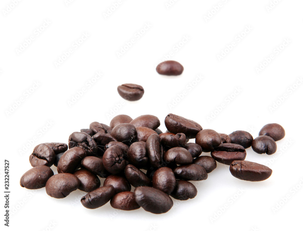 Coffee Beans Isolated On White Background Coffee Beans Isolated On White Background