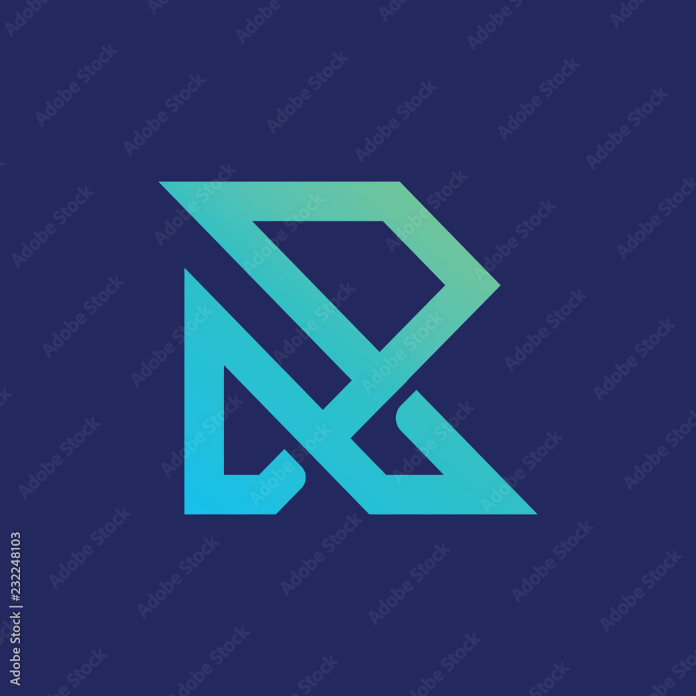 Letter R logo