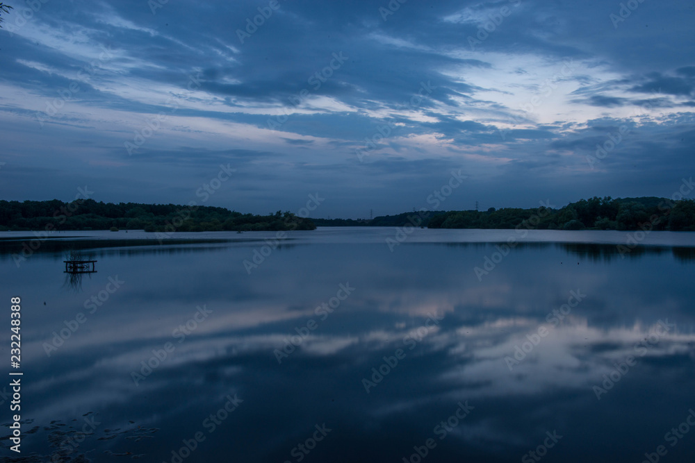 A Dramatic Sky Reflected In A Lake, Taken At Fairburn Ings