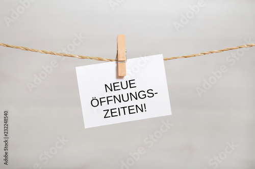 Neue Öffnungszeiten