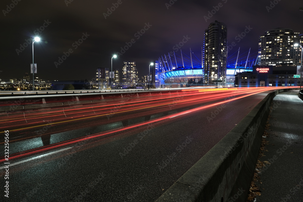 long exposure with BC place in the background