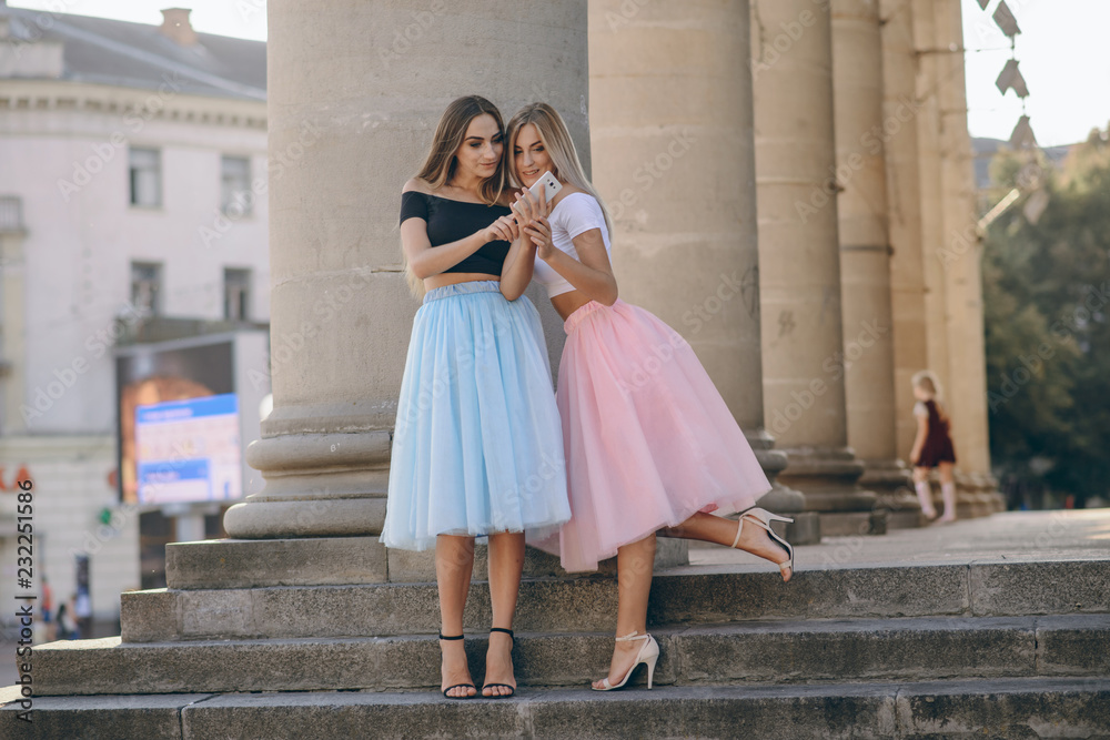 girl in skirt