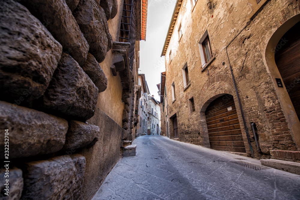 Montalcino, ancient center of city. Tuscany holidays. Italy holidays in Tuscany, Italy, Europe. Vacation in beautiful Italy. Montalcino, ancient center of city. Tuscany holidays. Italy holidays in Tuscany, Italy, Europe. Vacation in beautiful Italy.