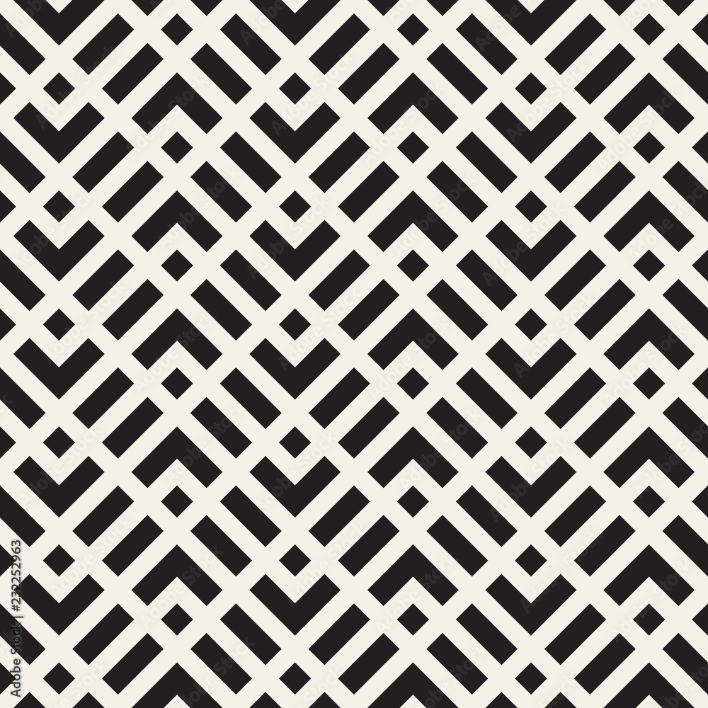 Vector seamless pattern. Modern stylish abstract texture. Repeating geometric tiles