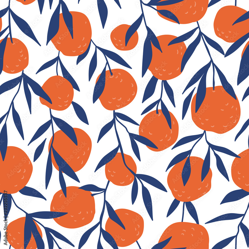 Pomarańcze na gałązkach