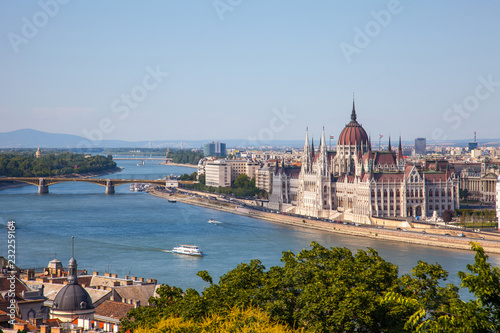 amazing building of Parliament in Budapest and ships in front of it © Igor Dmitriev