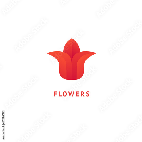 Vector luxury flower logo design. Ornate floral wedding sign. Modern simple premium design vector element. Emblem luxury beauty spa saloon, cosmetics, jewelry, flower shop, restaurant, garden.