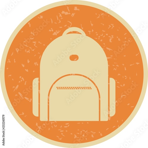  Bagpack Education Vintage Icon