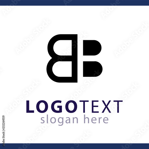 BB Initial letter logo vector template