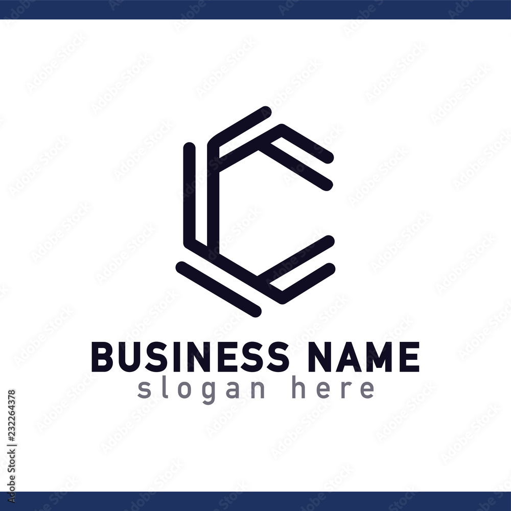 C Letter Logo icon vector template