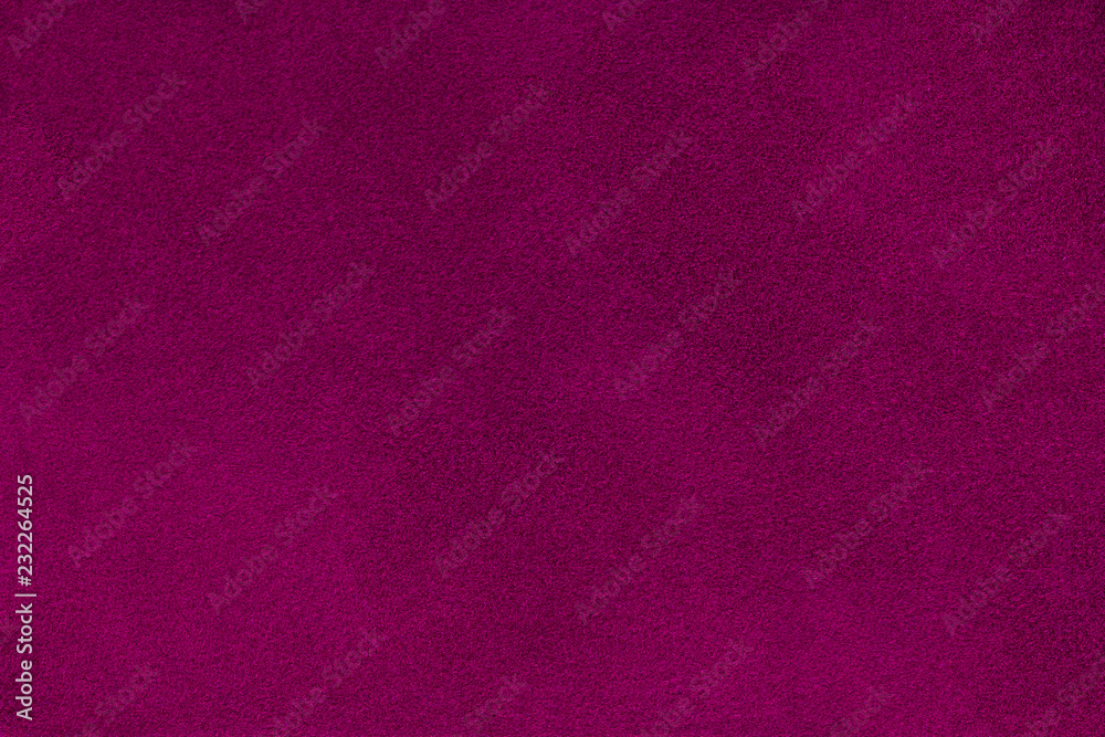 Fototapeta premium Dark purple matt suede fabric closeup. Velvet texture.