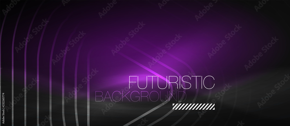 Dark black abstract background with neon colors and lines Dark black abstract background with neon colors and lines