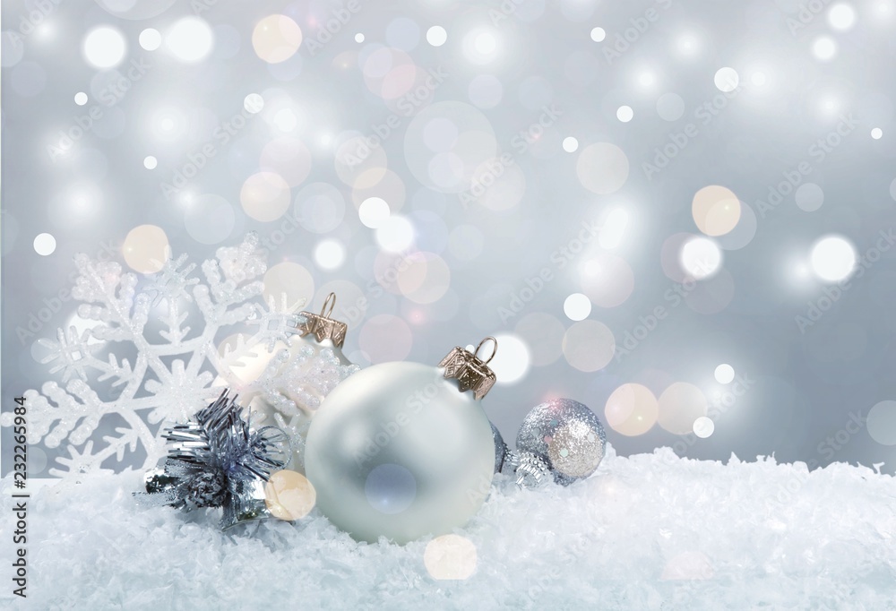Christmas decorations isolated on white background Christmas decorations isolated on white background
