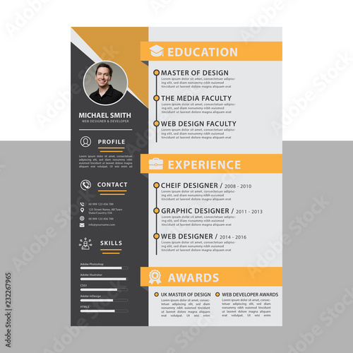 Clean Resume Templates photo