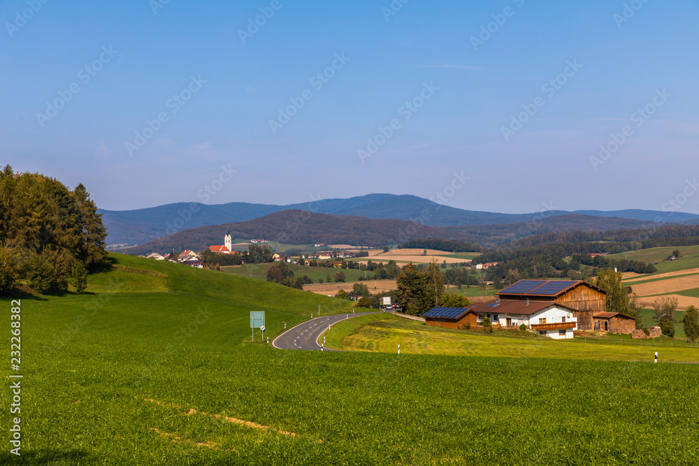 Way to a German village, Bavaria.