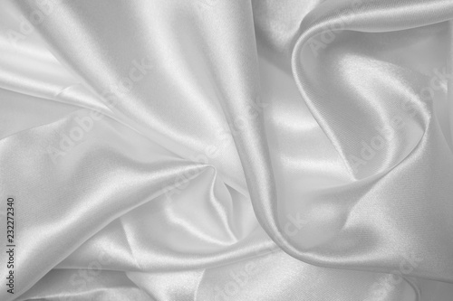 Smooth elegant grey silk or satin can use as wedding background