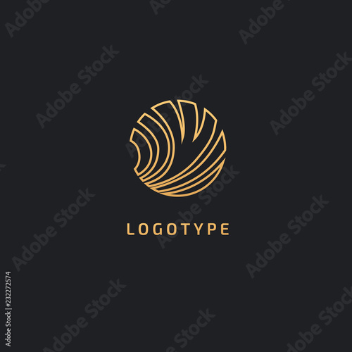 Vector luxury flower logo design. Ornate floral wedding sign. Modern simple premium design vector element. Emblem luxury beauty spa saloon, cosmetics, jewelry, flower shop, restaurant, garden.