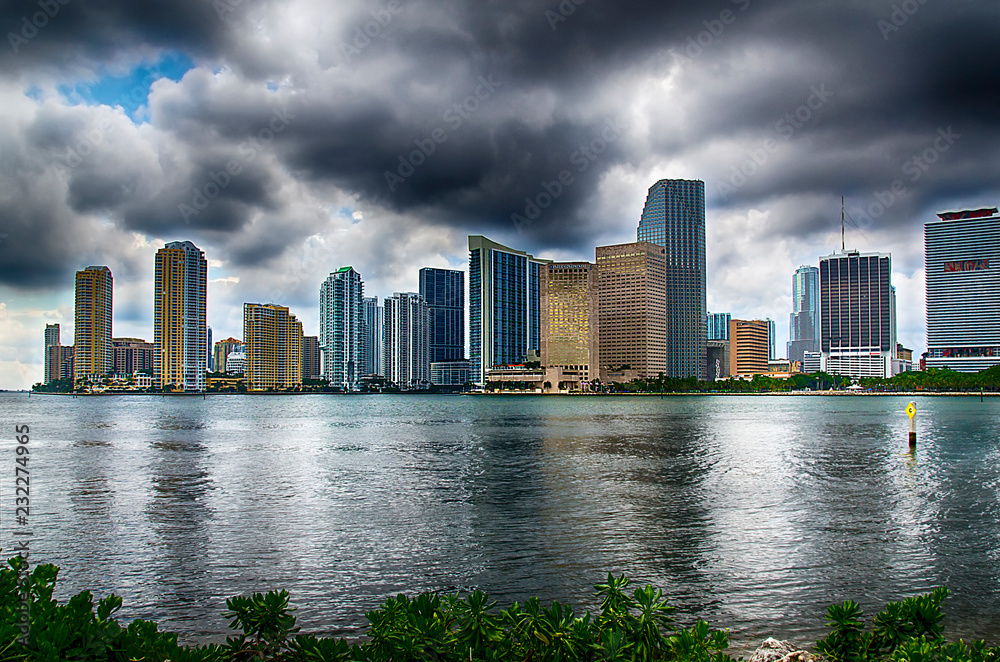 Naklejka premium Hot summer in Miami