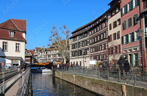 Fototapeta Naklejka Na Ścianę i Meble -  the lock - Picturesque old town Strasbourg - Alsace - France