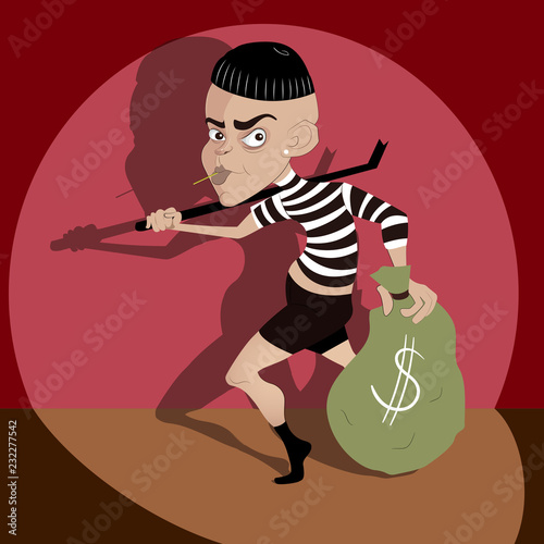 Sneaking robber