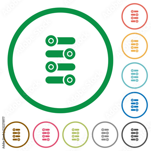 Fine tune flat icons with outlines