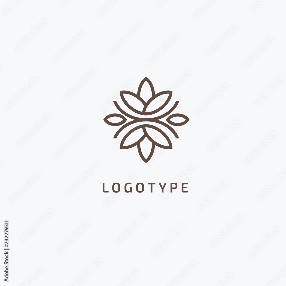 Vector luxury flower logo design. Ornate floral wedding sign. Modern simple premium design vector element. Emblem luxury beauty spa saloon, cosmetics, jewelry, flower shop, restaurant, garden. Vector luxury flower logo design. Ornate floral wedding sign. Modern simple premium design vector element. Emblem luxury beauty spa saloon, cosmetics, jewelry, flower shop, restaurant, garden.