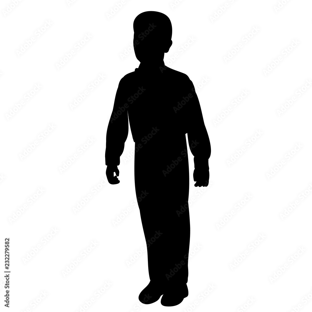 Obraz premium vector isolated boy standing