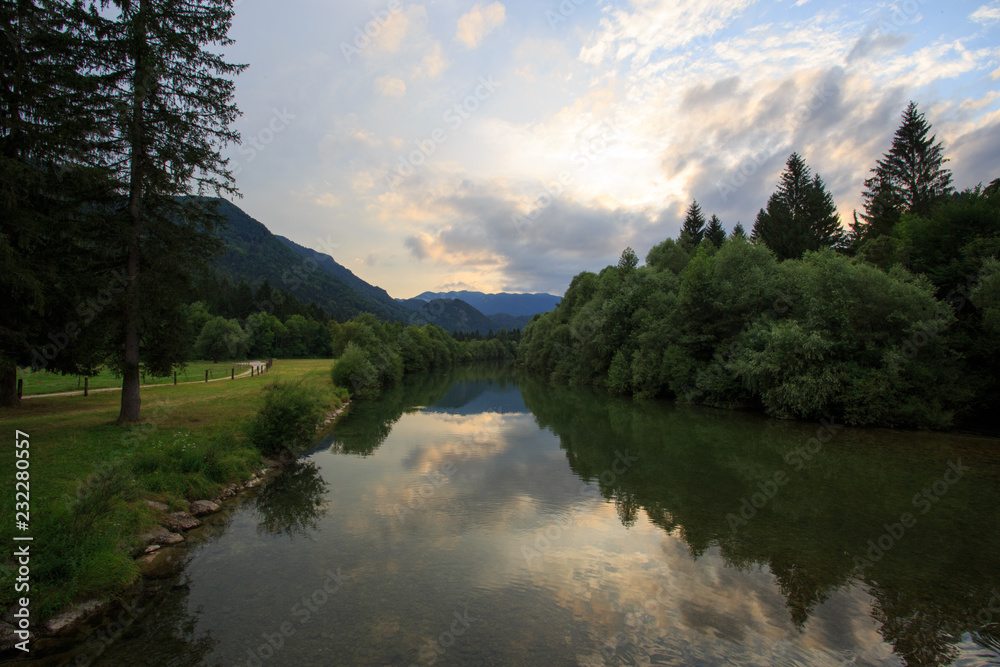 Slovenia, Julian Alps, River Sava