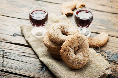 Φωτογραφία ciambelline al vino rosso