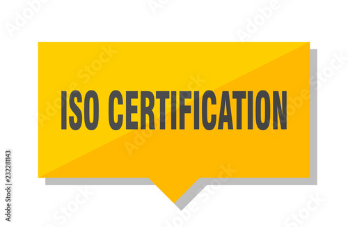 iso certification price tag