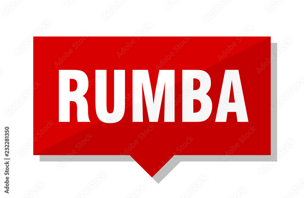 Fototapeta premium rumba red tag
