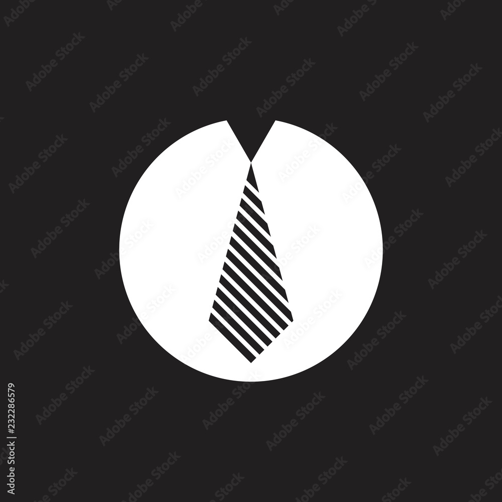 Fototapeta premium stripes necktie circle symbol vector