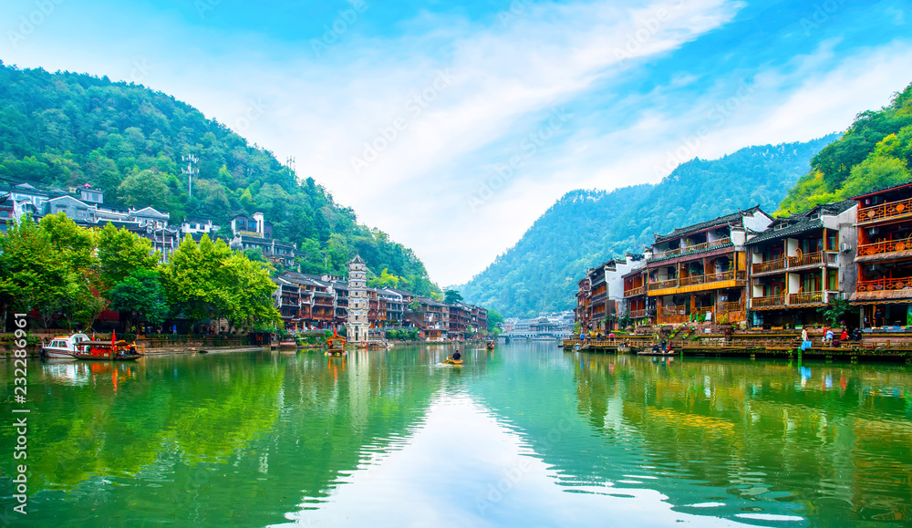 Fototapeta premium Phoenix Town, Hunan, China..