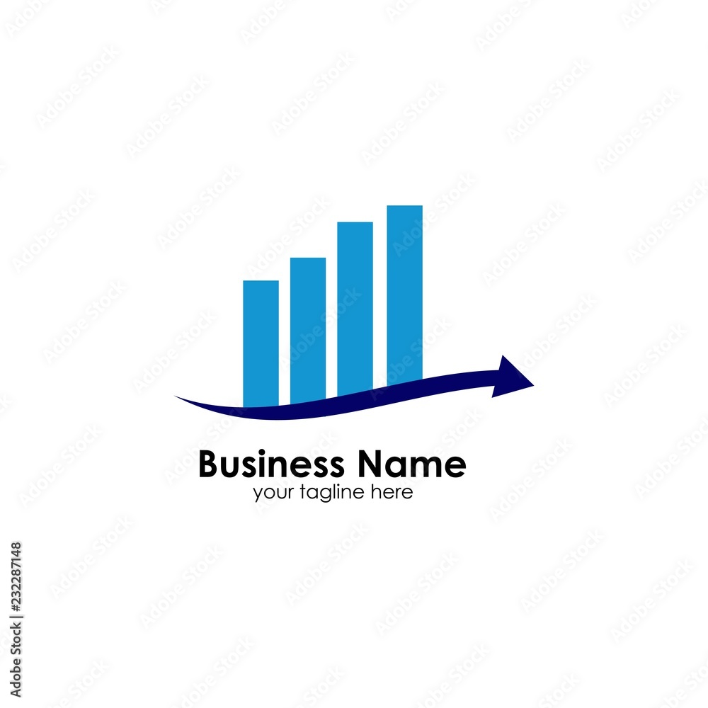 Finance logo template. accounting logo template. charts icon