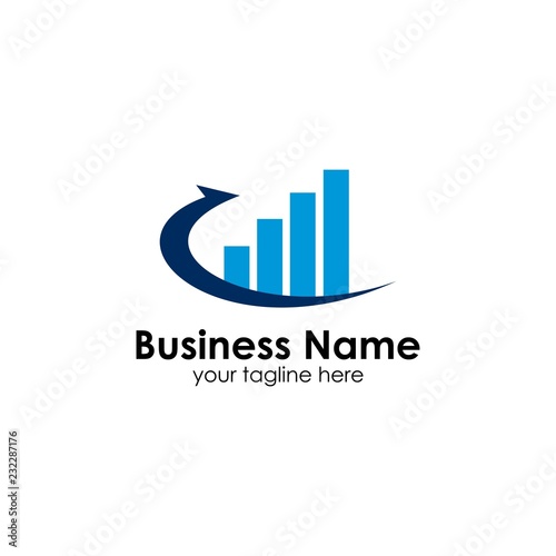 Free Download Finance logo template. accounting logo template. charts icon - GFXLoad