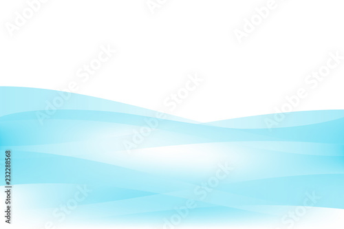 Bright abstract smooth wavy blue background for your design.