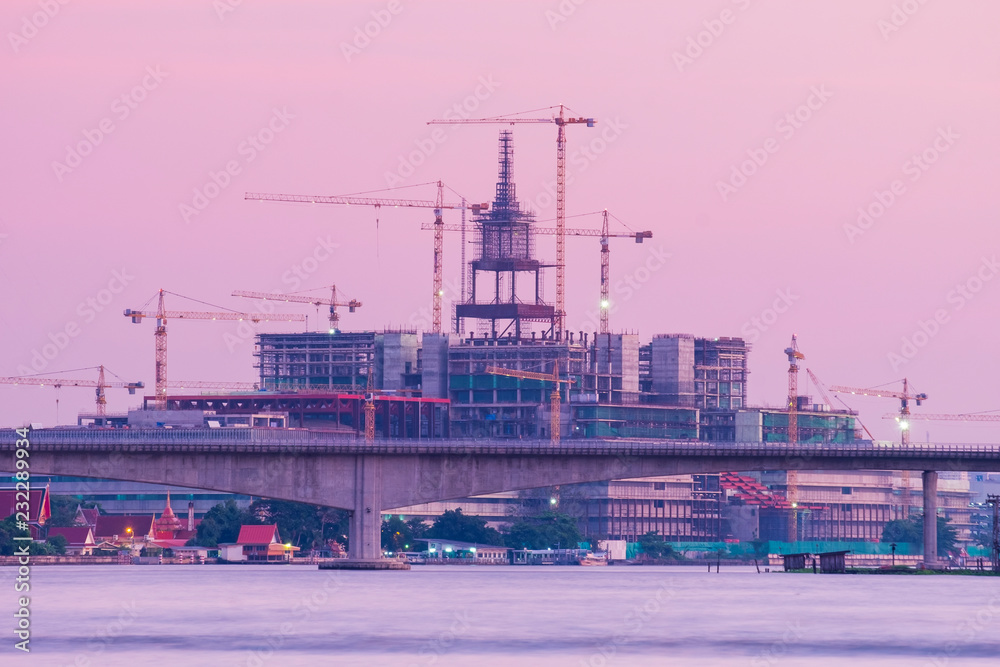 Obraz premium construction site of new government house , parliament, Thailand