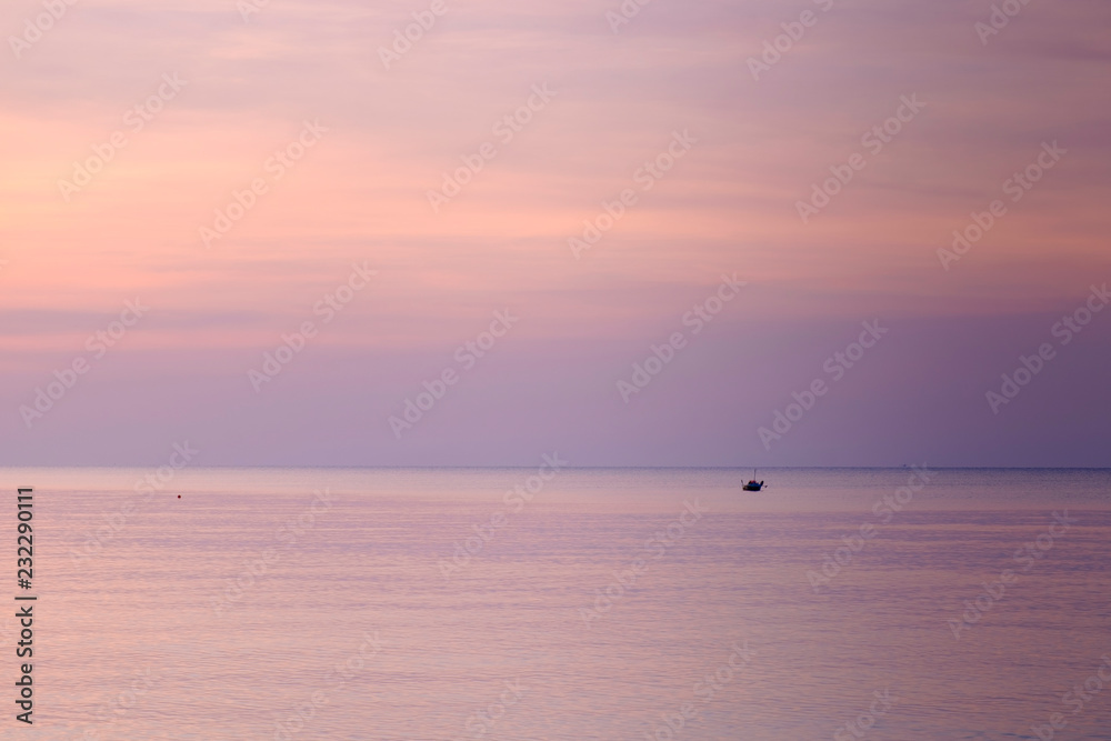 small boat in the sea, Rayong province, Thailand small boat in the sea, Rayong province, Thailand
