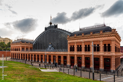 Atocha Railway Station of Madrid at sunrise