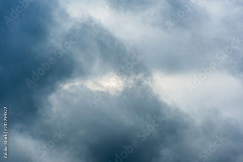 Background with blue dense clouds