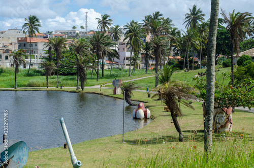 Fototapeta Naklejka Na Ścianę i Meble -  parque pituaçu com um olhar de paz