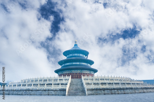 Beautiful Scene of Temple of Heaven in Beijing photo