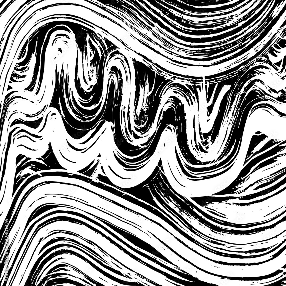 Brush pattern. Grunge background. Vector.