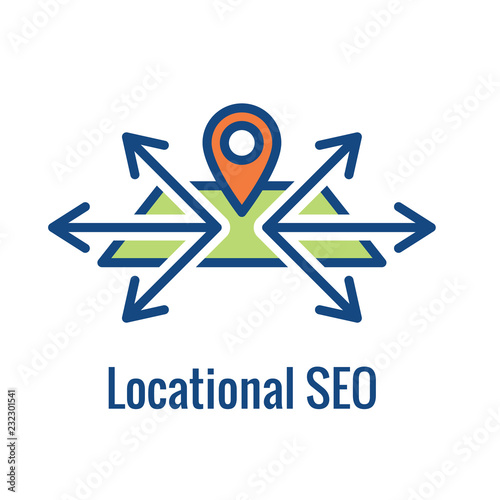 Geo Location Targeting - GPS Positioning and Geolocation Icon