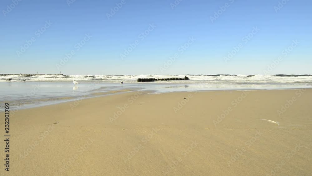 Surf of the Baltiic Sea in Poland Surf of the Baltiic Sea in Poland