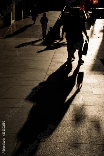 Shadows of walkers